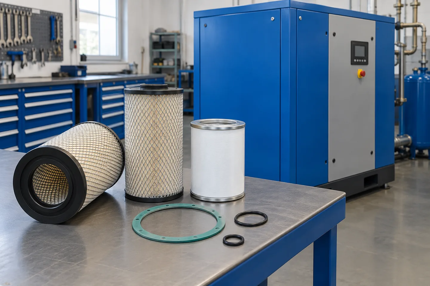 Air compressor servicing